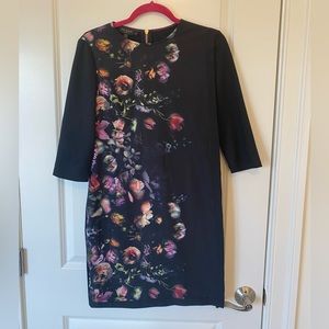 Ted Baker dark floral dress